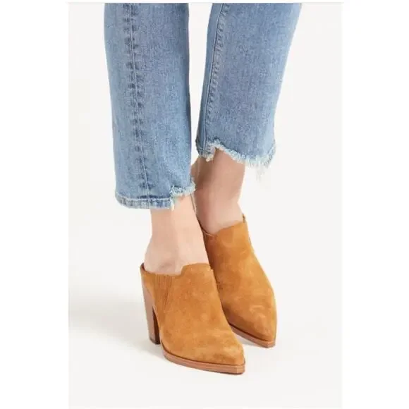 HUDSON NWT Nico Straight Ankle Chewed Hem Denim Jean // 24